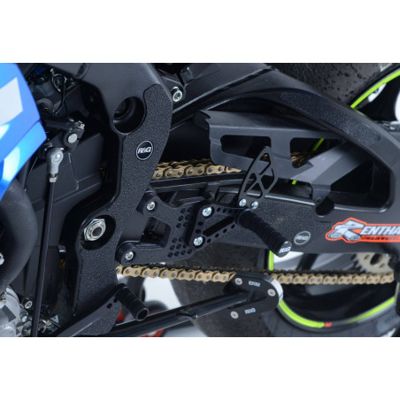 Kit 4 pièces autocollants talon anti-dérapant Suzuki GSX-R1000 / R 17- - noir RG