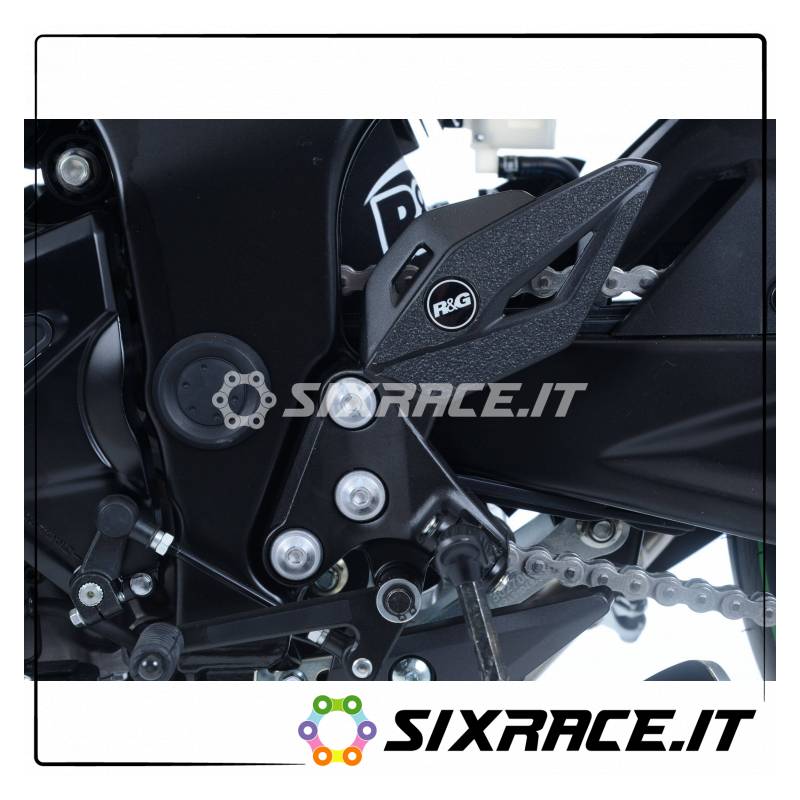Kit 5pz.adesivi anti-scivolo paratacco Suzuki GSXS 750 17- - nero