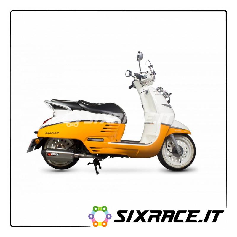 Silencieux SCORPION UK pour SCOOTERS PEUGEOT DJANGO 125 2015- SERKET PARAL TYPE