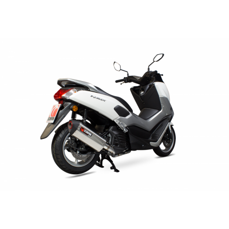 Silencieux SCORPION UK pour YAMAHA SCOOTERS N-Max 125 2015 TYPE SERKE APPROUVÉ