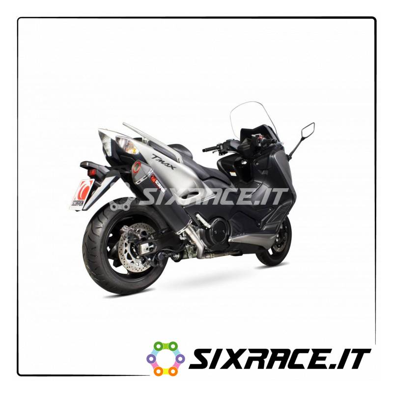 Silenziatore SCORPION UK per SCOOTERS YAMAHA T-Max 530 2012 TIPO SERKET PARALLEL