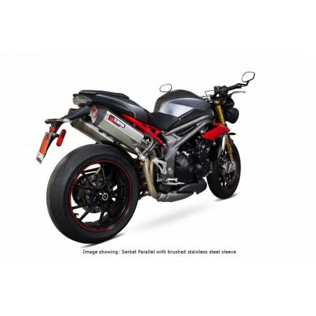 SCORPION TRIUMPH SPEED TRIPLE 1050 Silencieux 2016- SERKET TYPE PARALLELE Omolo