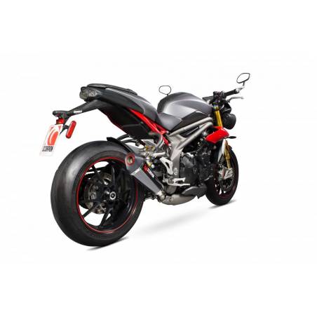 Silenziatore SCORPION TRIUMPH SPEED TRIPLE 1050 2016- TIPO SERKET TAPER Omologat