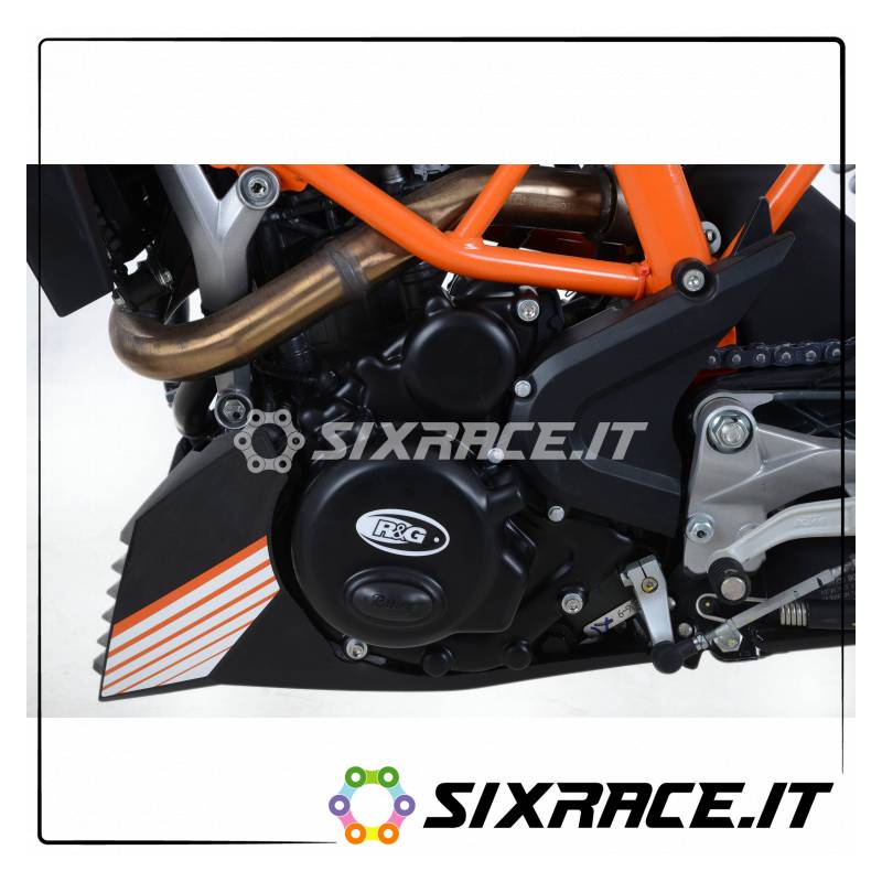 kit 2 pezzi (ECC0117BK-ECC0240BK) - protezione motore versione racing KTM RC 390