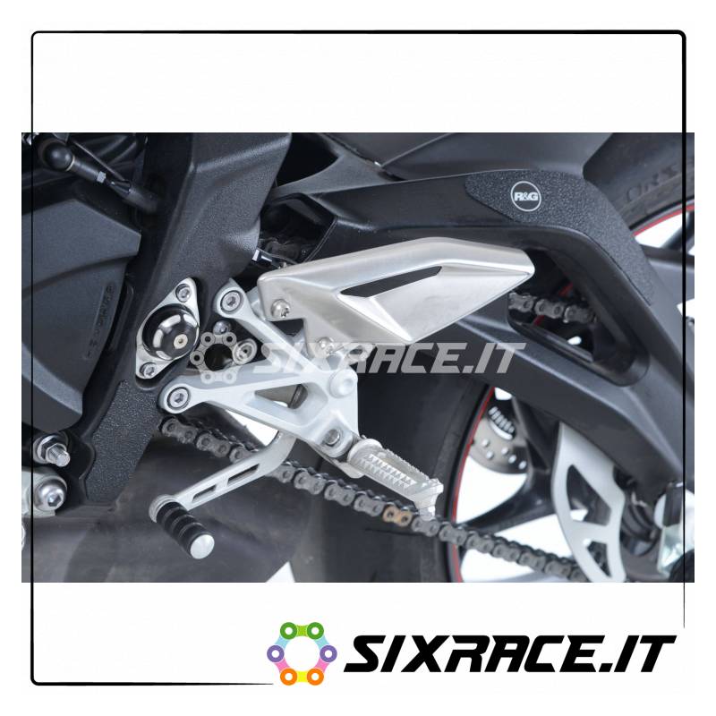 Kit 4pz.adesivi anti-scivolo paratacco Triumph Street Triple 765 RS 17- - nero