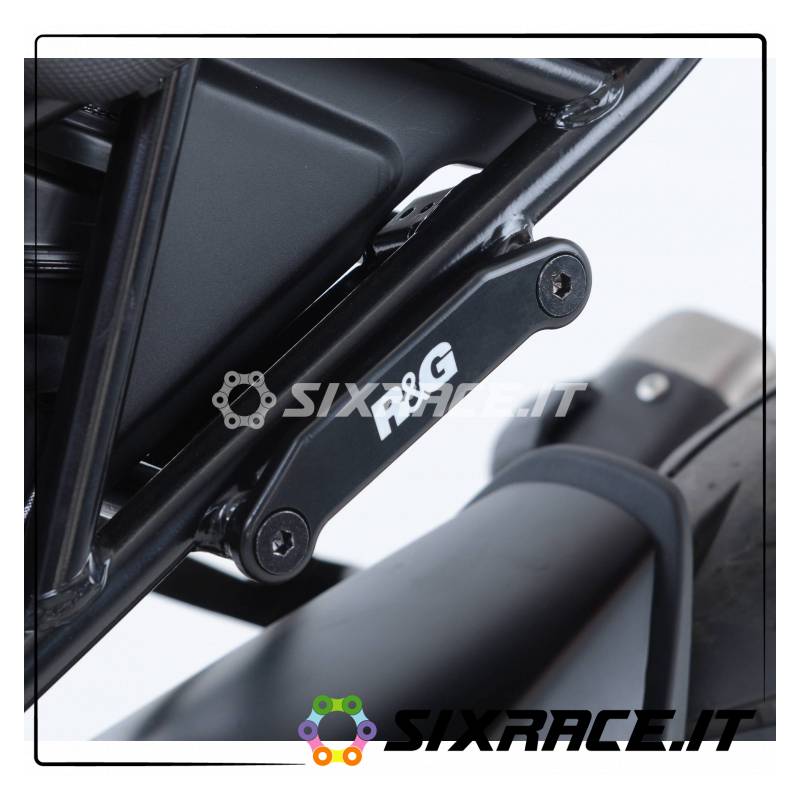 Plaques de protection pour repose-pieds arrière (côté gauche) KTM RC 125 17- / RC 390