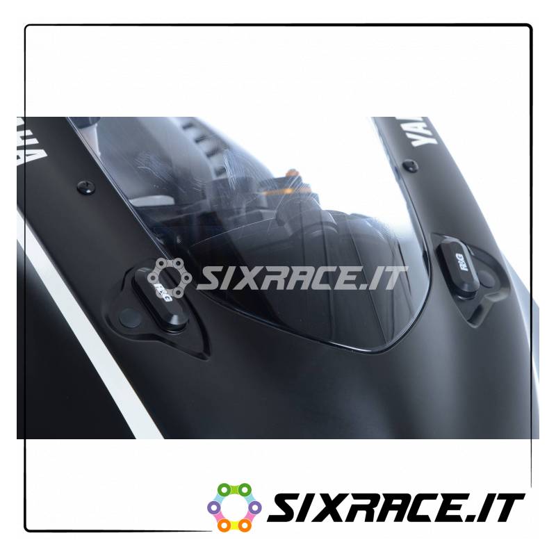 Placchette coprifori specchietti Yamaha YZF-R6 17- RG