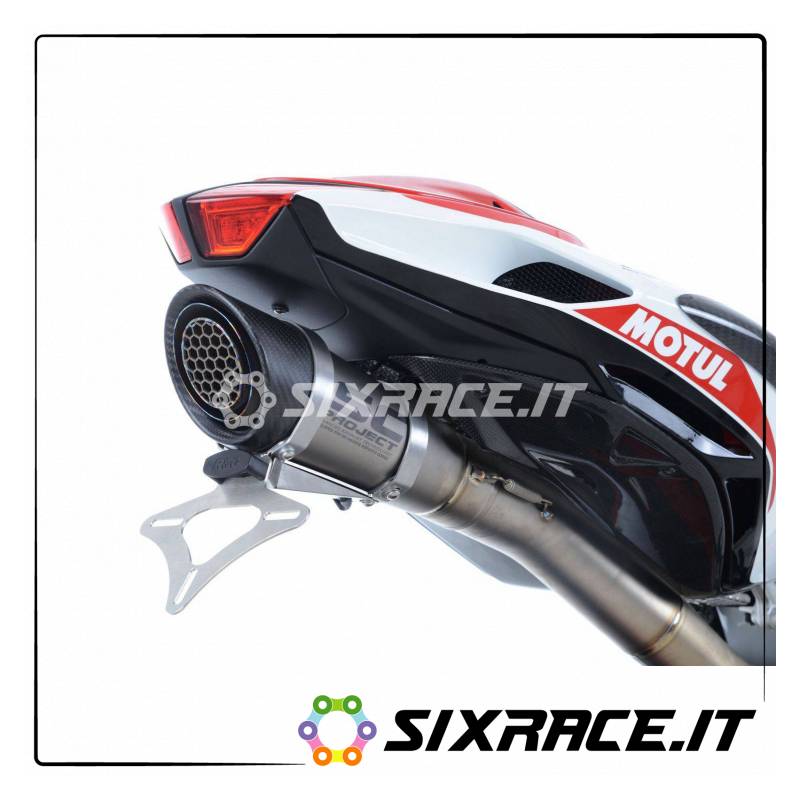 Portatarga MV Agusta F4 RC 17- (con silenziatore SC PROJECT RACE) - alluminio