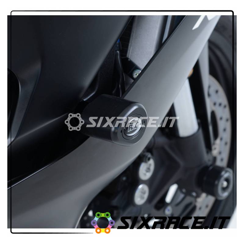 Tamponi / protezioni telaio tipo Aero (no cut) - Yamaha YZF-R6 17- -nero RG