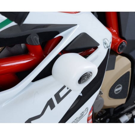 Tampons / protecteurs de cadre de type Aero (sans coupe) - Yamaha YZF-R6 17- - blanc RG