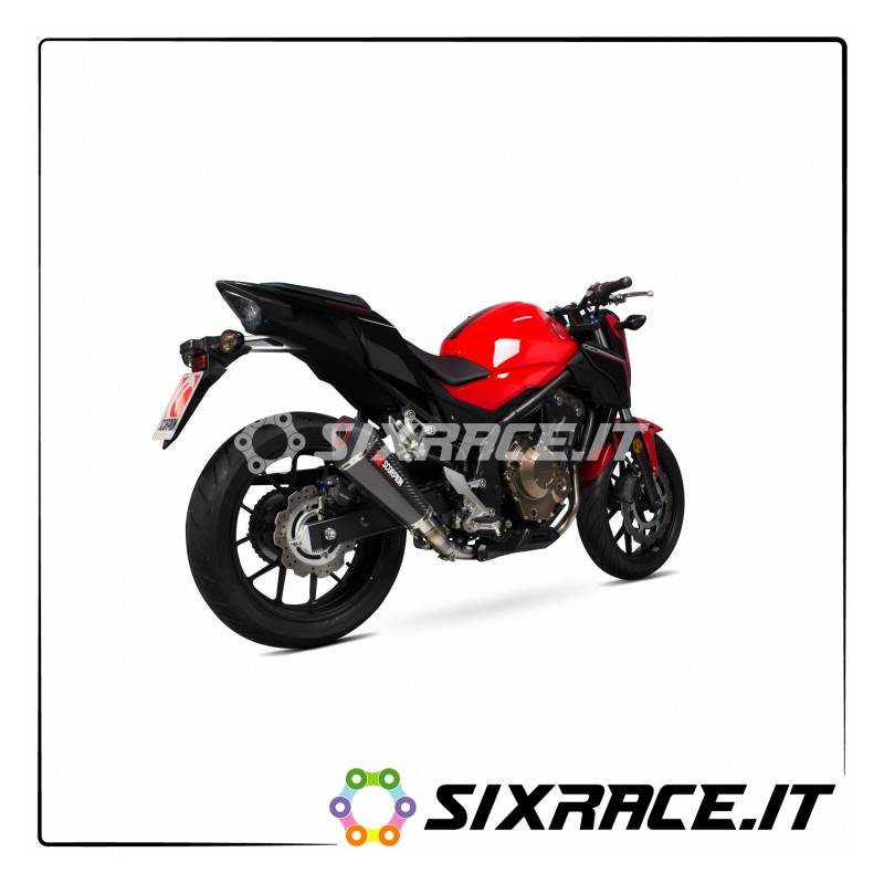 Silencieux SCORPION HONDA CB 500 F 2016- SERKET TYPE SLIP-ON Homologated