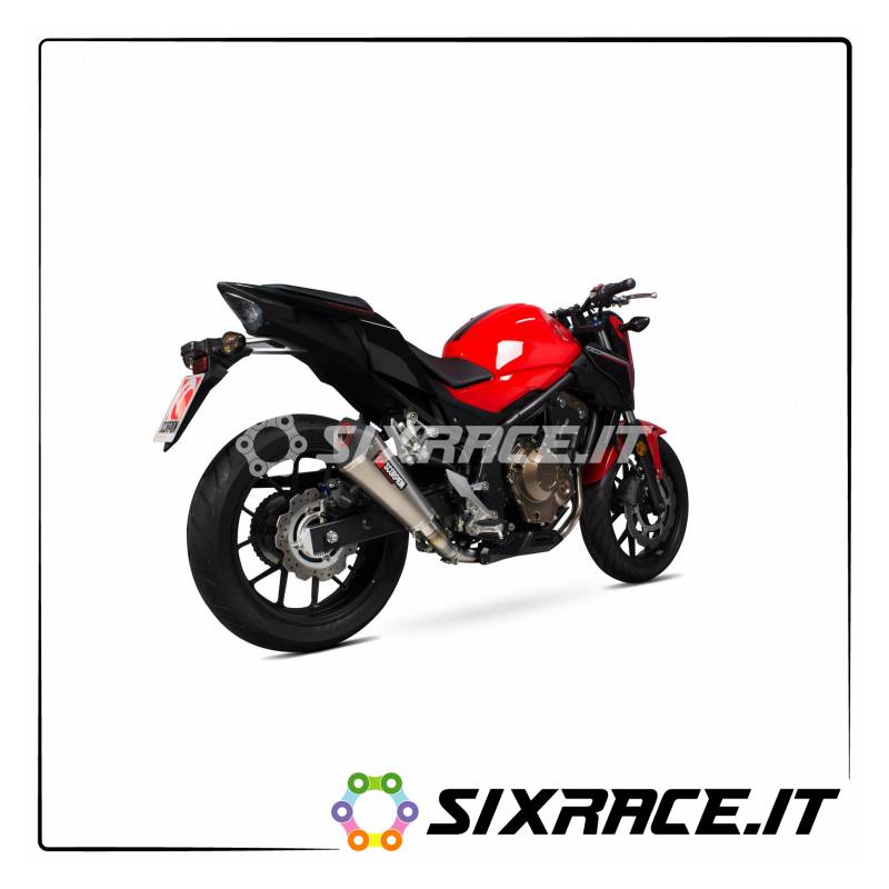Silencieux SCORPION HONDA CB 500 F 2016- SERKET TYPE SLIP-ON Homologated