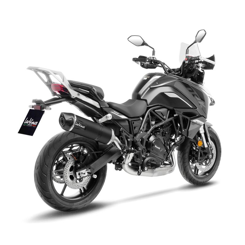 LE14446EBU Scarico - Silenziatore LV One Evo Black Race - Inox BENELLI TRK 702 / X 702 2023 2024 LEO