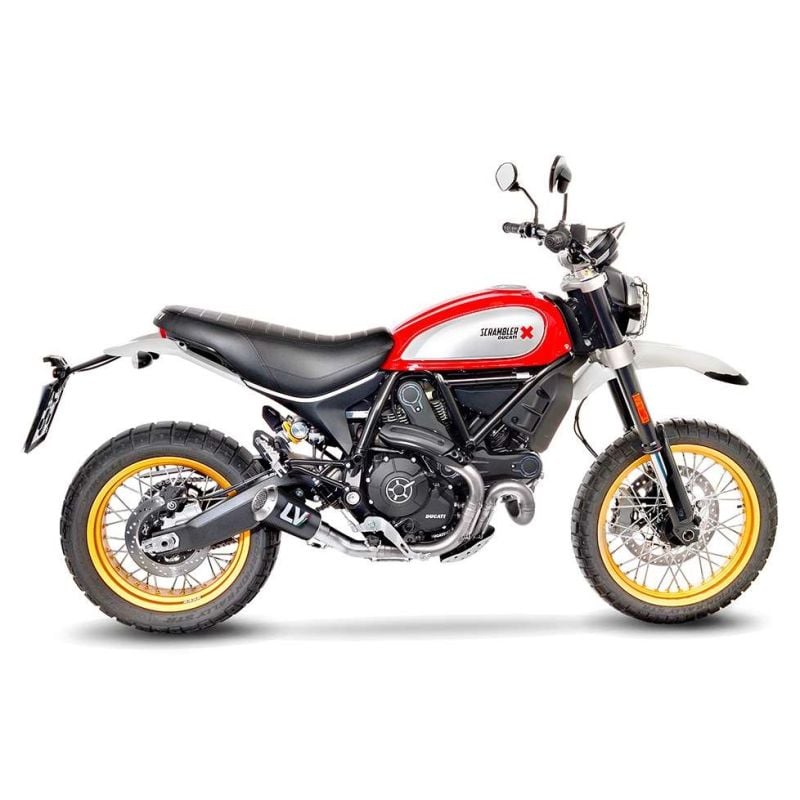 LE15202C Scarico - Silenziatore LV-10 Carbonio Race DUCATI Scrambler 800 Desert Sled (to 2022) 800 20