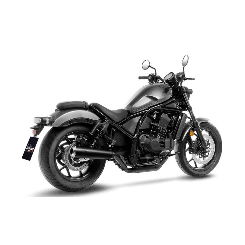 LE15009FBU Scarico - Silenziatore Classic Racer Black Edition - Corsa HONDA Rebel 1100 DCT (CMX 1100