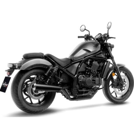 LE15009FBU Scarico - Silenziatore Classic Racer Black Edition - Corsa HONDA Rebel 1100 DCT (CMX 1100