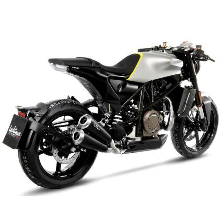 LE15122 Scarico - Silenziatore GP Duals - inox HUSQVARNA Vitpilen 701 700 2018 2020 LEOVINCE