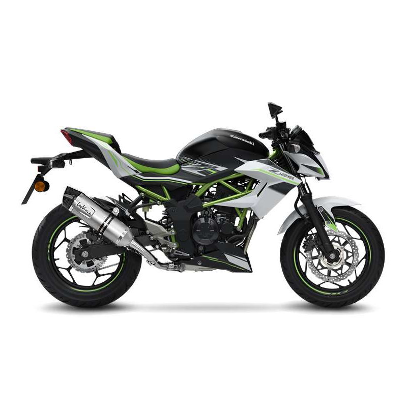 LE14293E Scarico - Silenziatore LV One Evo - Inox KAWASAKI Z 125 125 2019 2025 LEOVINCE