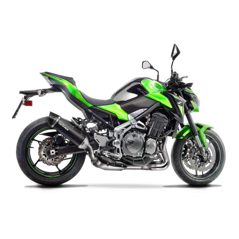 LE14039 Scarico - Silenziatore Nero KAWASAKI Z 900 E (70 kW) 900 2017 2019 LEOVINCE