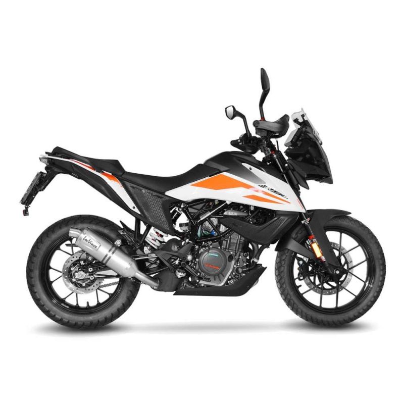LE14346E Scarico - Silenziatore LV One Evo - Inox KTM Adventure 390 390 2020 2023 LEOVINCE