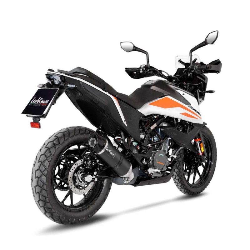 LE14346EB Scarico - Silenziatore LV One Evo Black - Inox KTM Adventure 390 390 2020 2023 LEOVINCE