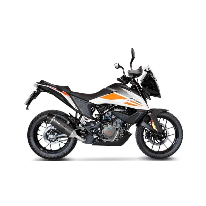 LE14347E Scarico - Silenziatore LV One Evo - Carbonio KTM Adventure 390 390 2020 2023 LEOVINCE