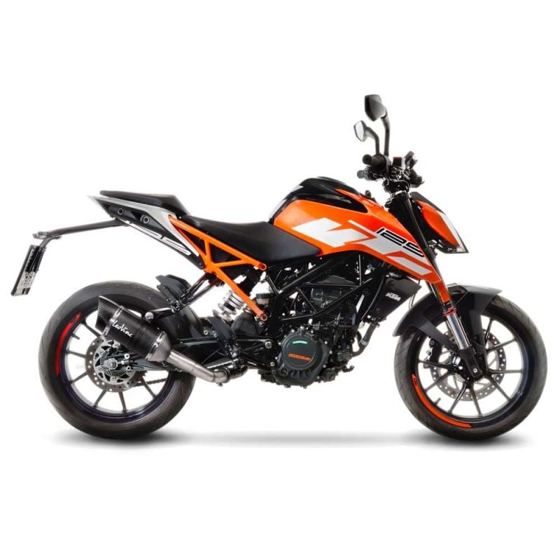 LE14184E Scarico - Silenziatore LV Pro Race - Carbonio KTM Duke 125 (to 2023) 125 2017 2020 LEOVINCE