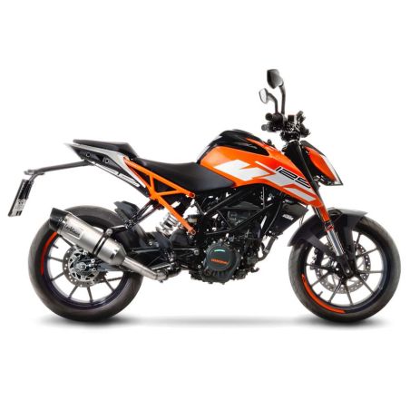 LE14185E Scarico - Silenziatore LV One Evo - Inox KTM Duke 125 (to 2023) 125 2017 2020 LEOVINCE