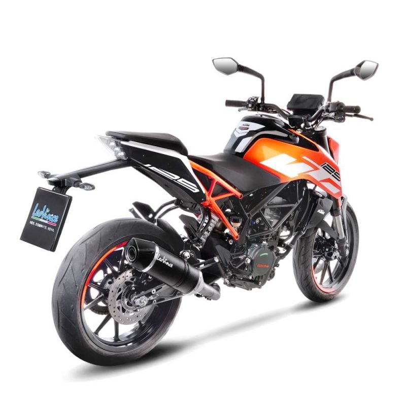 LE14186E Scarico - Silenziatore LV One Evo - Carbonio KTM Duke 125 (to 2023) 125 2017 2020 LEOVINCE