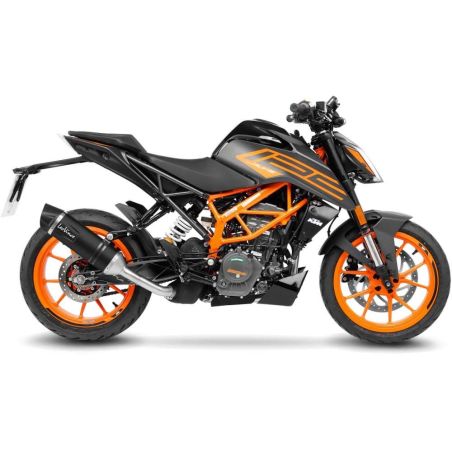 LE14393EB Scarico - Silenziatore LV One Evo Black - Inox KTM Duke 125 (to 2023) 125 2021 2023 LEOVINC