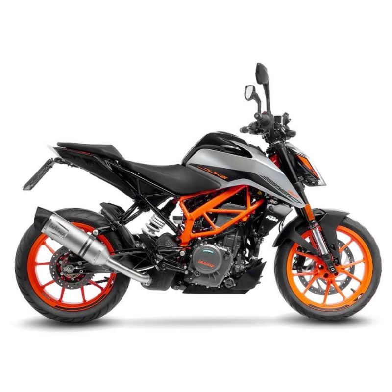 LE14393E Scarico - Silenziatore LV One Evo - Inox KTM Duke 390 (to 2023) 390 2021 2023 LEOVINCE
