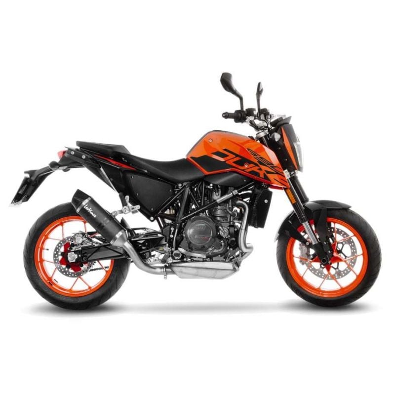 LE14303E Scarico - Silenziatore LV One Evo - Carbonio KTM Duke 690 ABS 690 2016 2019 LEOVINCE