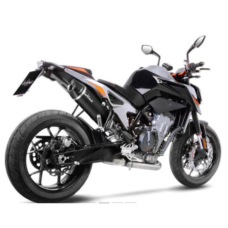 LE14254E Scarico - Silenziatore LV One Evo - Carbonio KTM Duke 790 / R 790 2018 2020 LEOVINCE