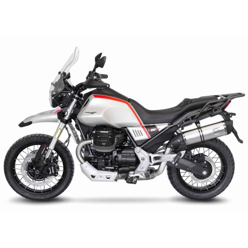 LE14348E Scarico - Silenziatore LV One Evo - Inox MOTO GUZZI V85 TT / Travel 850 2019 2023 LEOVINCE