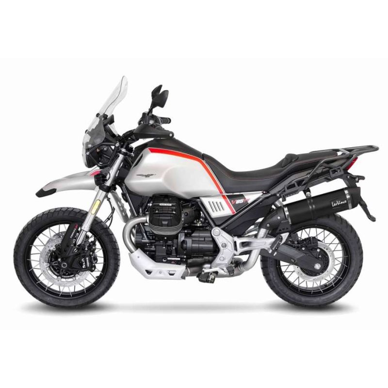LE14348EB Scarico - Silenziatore LV One Evo Black - Inox MOTO GUZZI V85 TT / Travel 850 2019 2023 LE