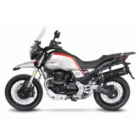 LE14348EB Scarico - Silenziatore LV One Evo Black - Inox MOTO GUZZI V85 TT / Travel 850 2019 2023 LE