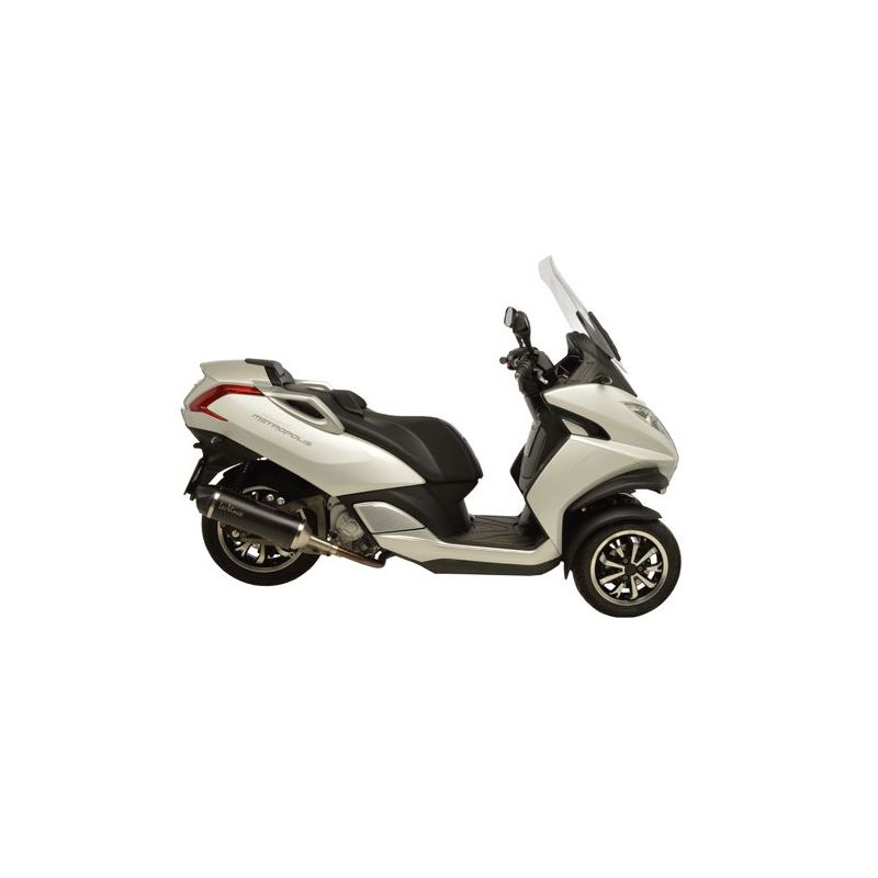 LE14019 Scarico - Silenziatore Nero PEUGEOT Metropolis 400 400 2013 2016 LEOVINCE