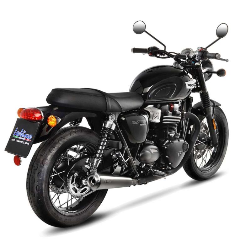 LE15002 Scarico - Silenziatore Classic Racer TRIUMPH Bonneville T100 900 900 2017 2018 LEOVINCE