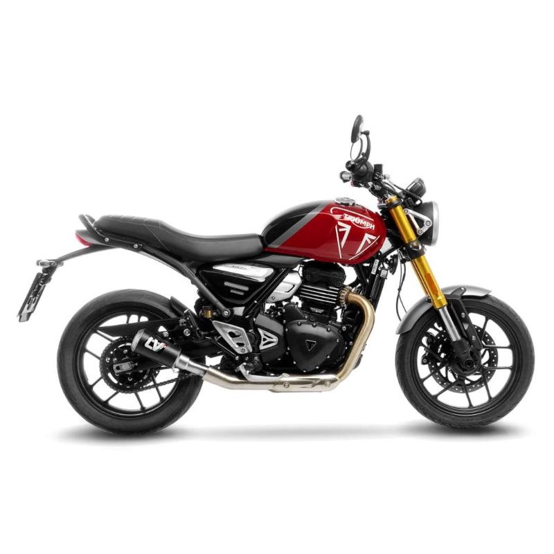 LE15268CU Scarico - Silenziatore LV-10 Carbonio Race TRIUMPH Scrambler 400 X 400 2024 2024 LEOVINCE