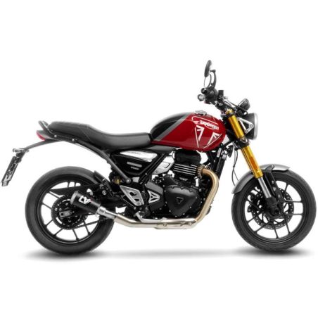 LE15268CU Scarico - Silenziatore LV-10 Carbonio Race TRIUMPH Scrambler 400 X 400 2024 2024 LEOVINCE