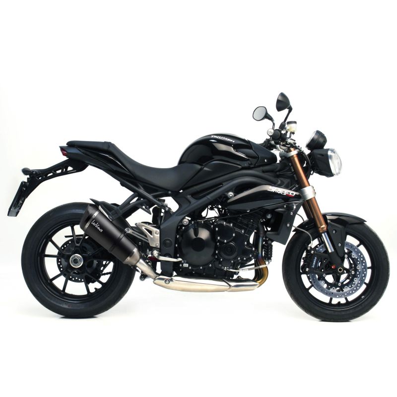 LE8514S Scarico - Silenziatore Factory S - Carbonio TRIUMPH Speed Triple 1050 1050 2011 2013 LEOVINC
