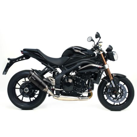 LE8514S Scarico - Silenziatore Factory S - Carbonio TRIUMPH Speed Triple 1050 1050 2011 2013 LEOVINC