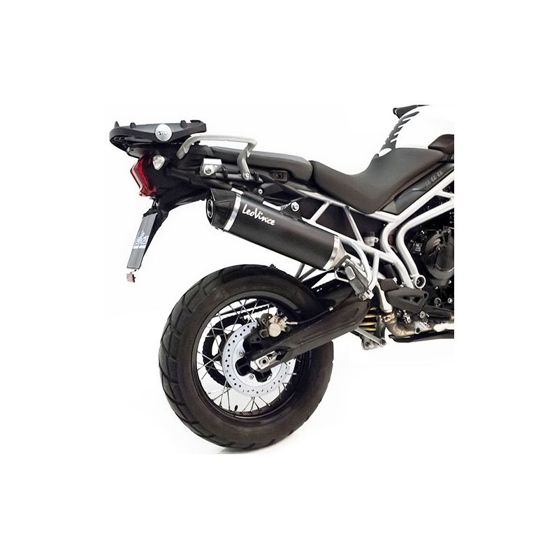 LE14006 Scarico - Silenziatore Nero TRIUMPH Tiger 800 800 2011 2016 LEOVINCE