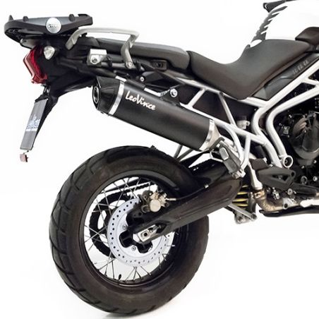 LE14006 Scarico - Silenziatore Nero TRIUMPH Tiger 800 XRX 800 2015 2016 LEOVINCE