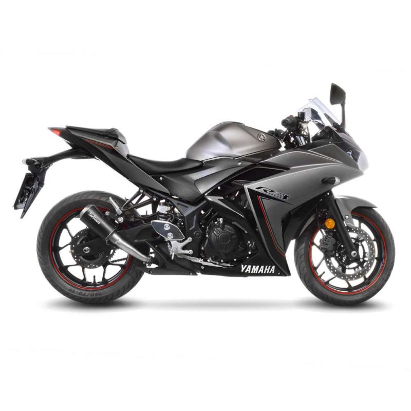 LE15212B Scarico - Silenziatore LV-10 Black Edition Race YAMAHA R3 300 2015 2017 LEOVINCE