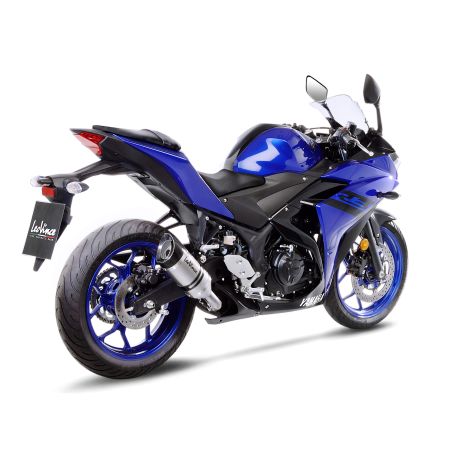 LE14257E Scarico - Silenziatore LV Pro - Inox YAMAHA R3 ABS 300 2018 2023 LEOVINCE