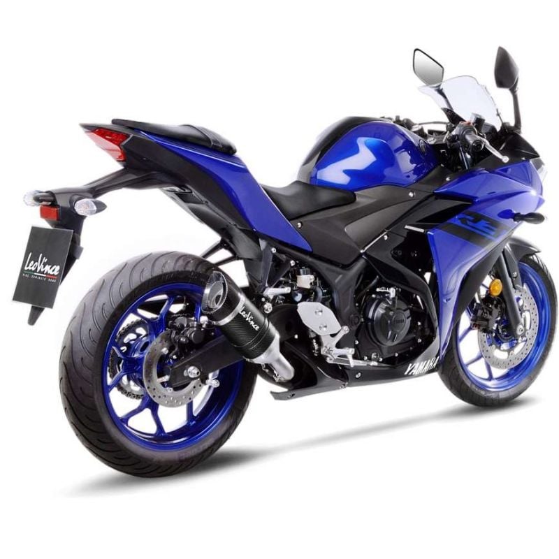 LE14258E Scarico - Silenziatore LV Pro - Carbonio YAMAHA R3 ABS 300 2018 2023 LEOVINCE