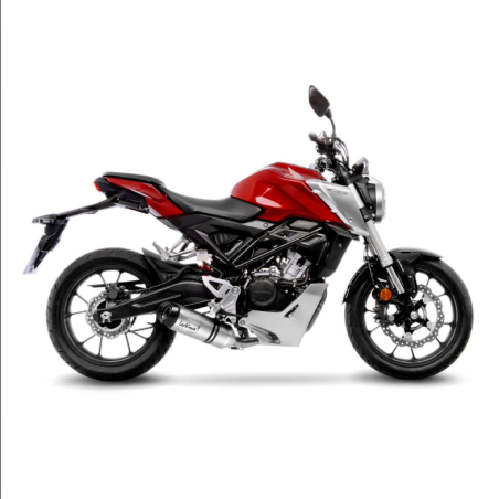 LE14245EK Scarico Completo Factory S - Inox - Corsa HONDA CB 125 R Neo Sports Cafe 125 2018 2020 LEO