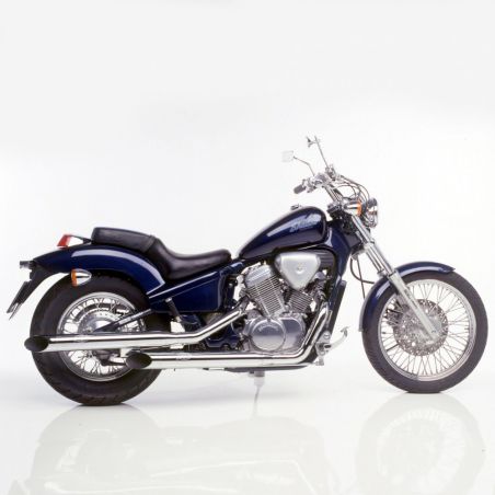 LE2228 Scarico Completo Silver Tail HONDA VT 600 C (2 carb.) 600 1990 1998 LEOVINCE