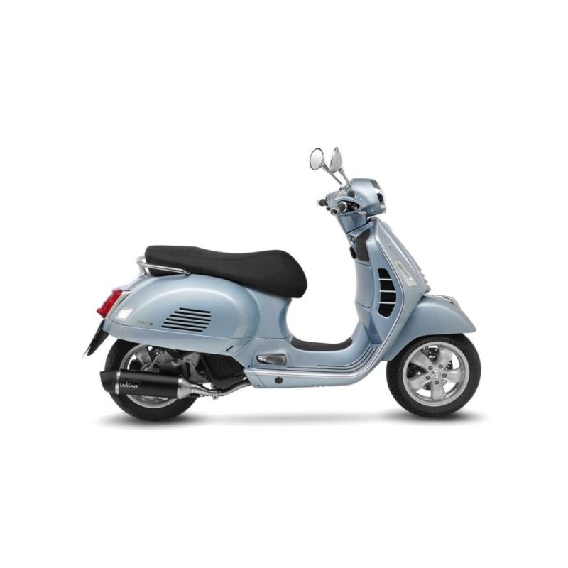 LE14080K Scarico Completo Nero PIAGGIO VESPA GTS 125 / Super (2021to ) 125 2021 2024 LEOVINCE